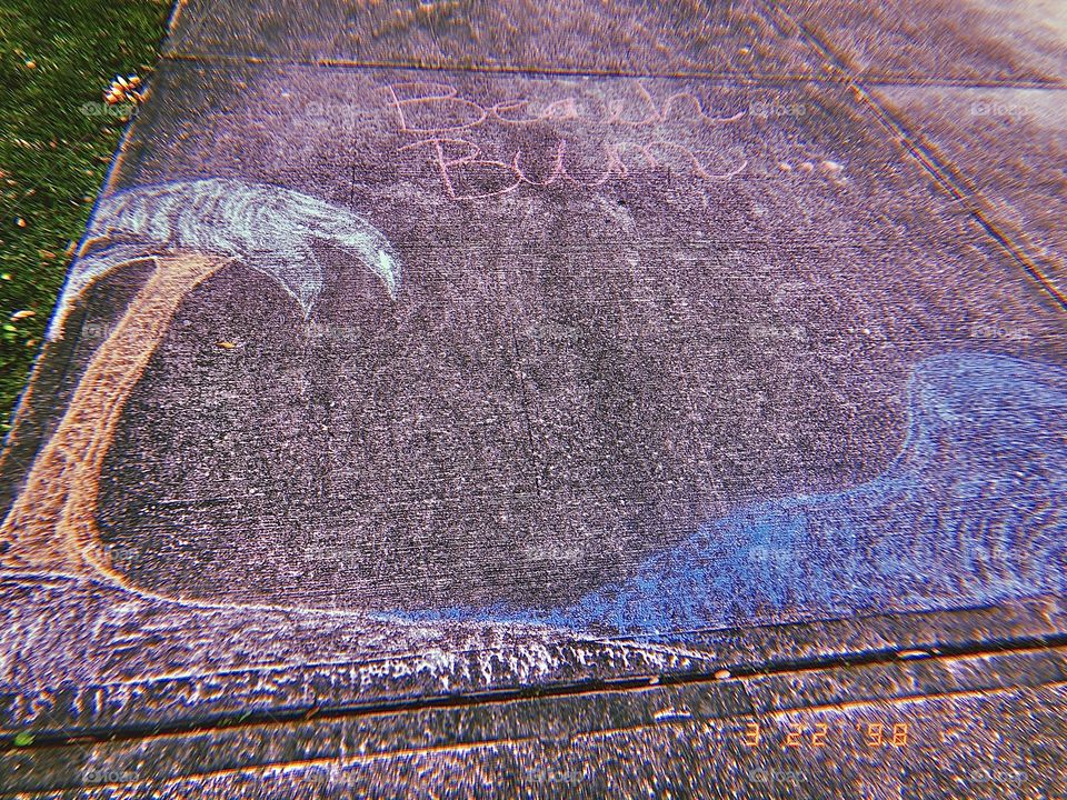 Drive way chalk