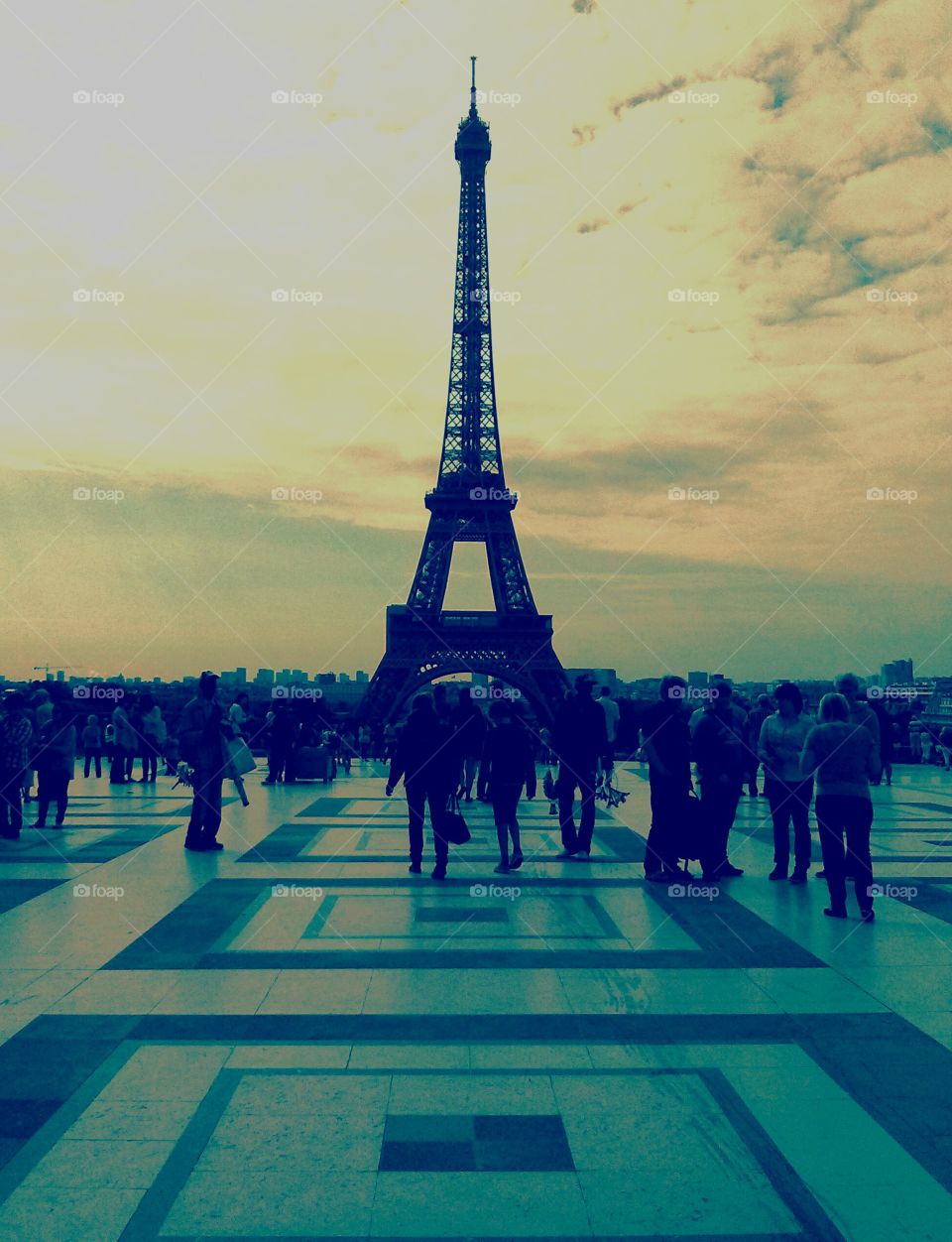 Eiffel Tower at Dusk