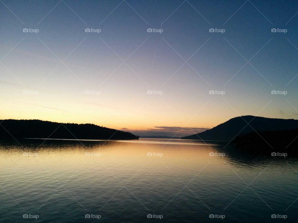 Sunset, Dawn, Water, Landscape, Evening