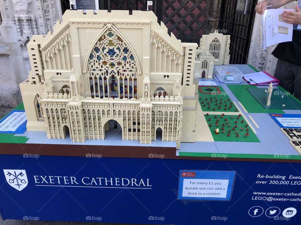 Exeter Cathedral in Miniature today and made completely out of ‘Lego’ really impressive.