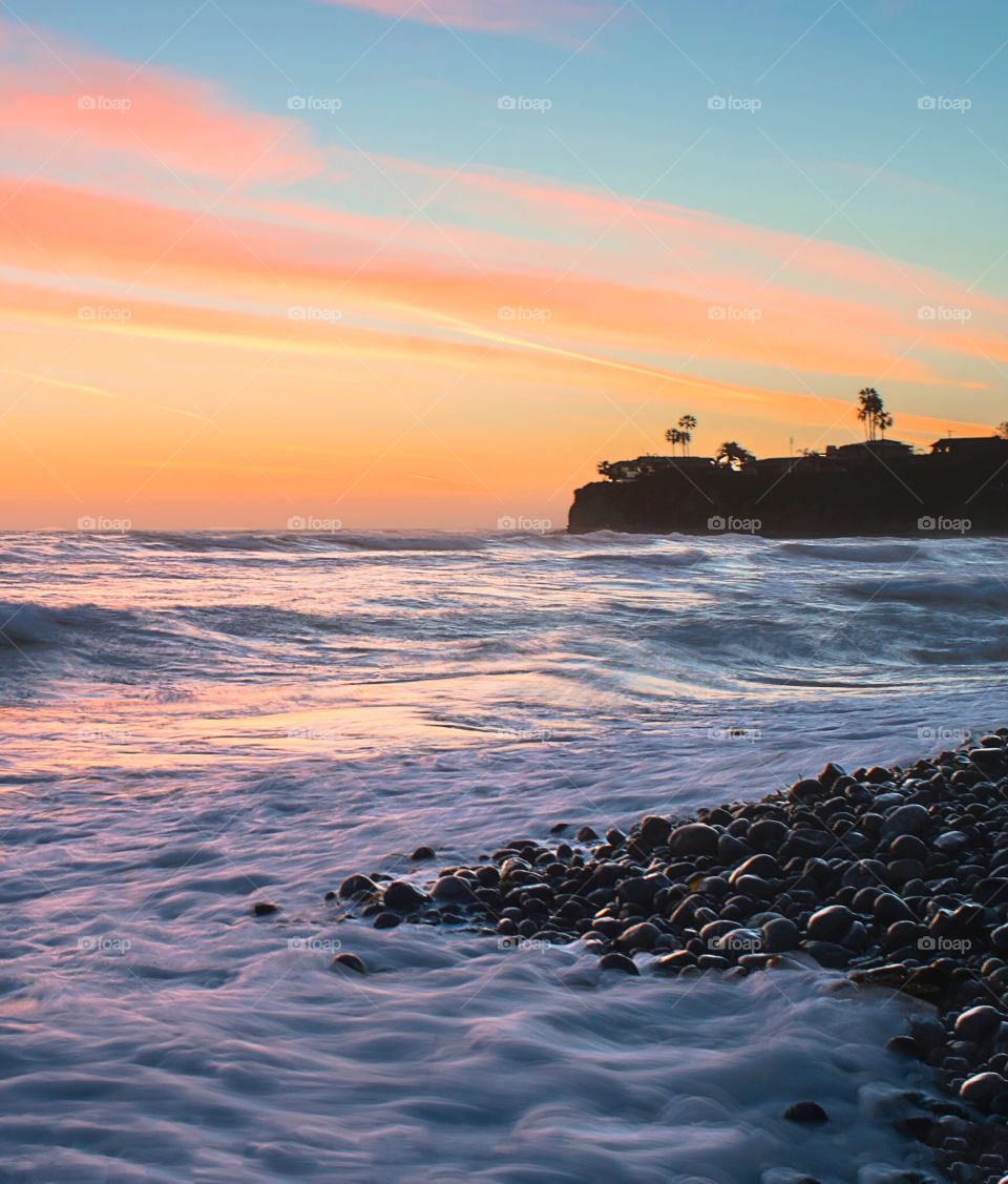 Sunset, Water, Beach, Sea, Dawn