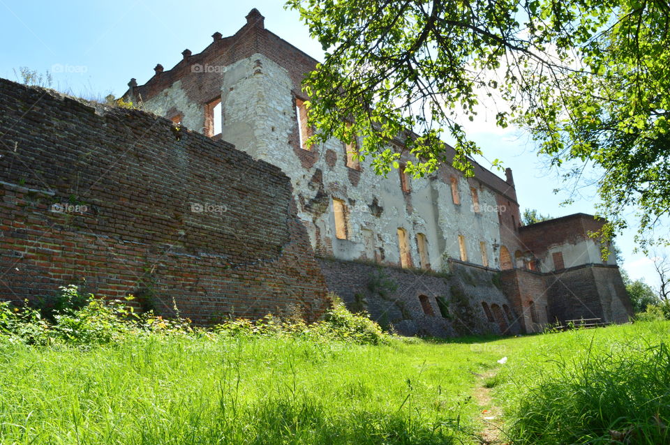 Ruiny Zamku w Krupem / Ruins of Castle in Krupem in Poland
