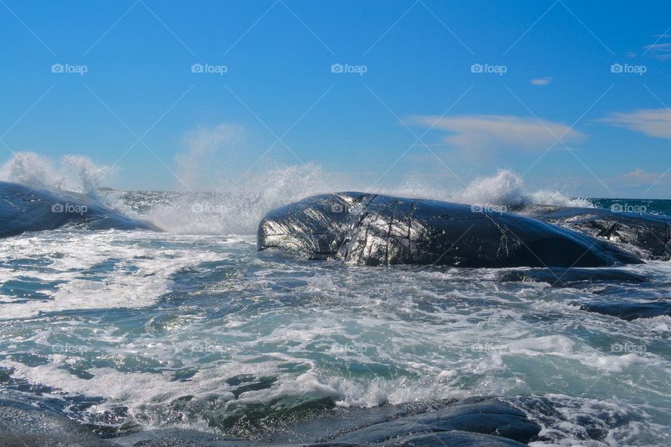 Stormy weather over the sea