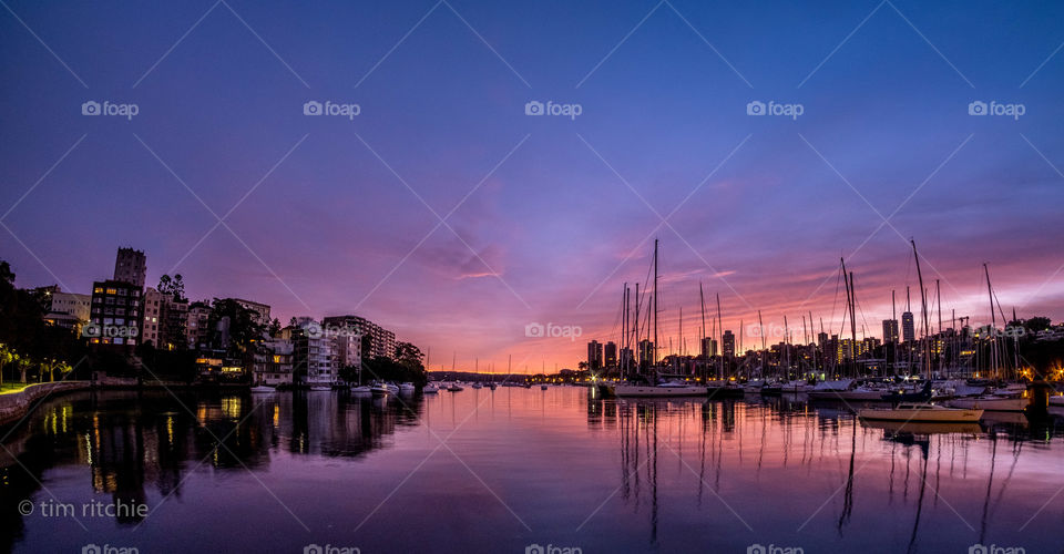 Today is grey in Sydney, but yesterday had colours to enliven one’s spirit. Rushcutters Bay reflections and dawn delights 