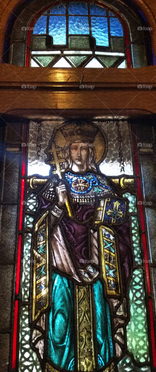 Stained-glass in church