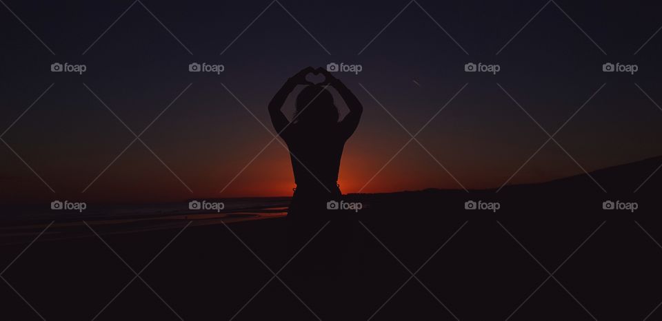 sunset and shillouete