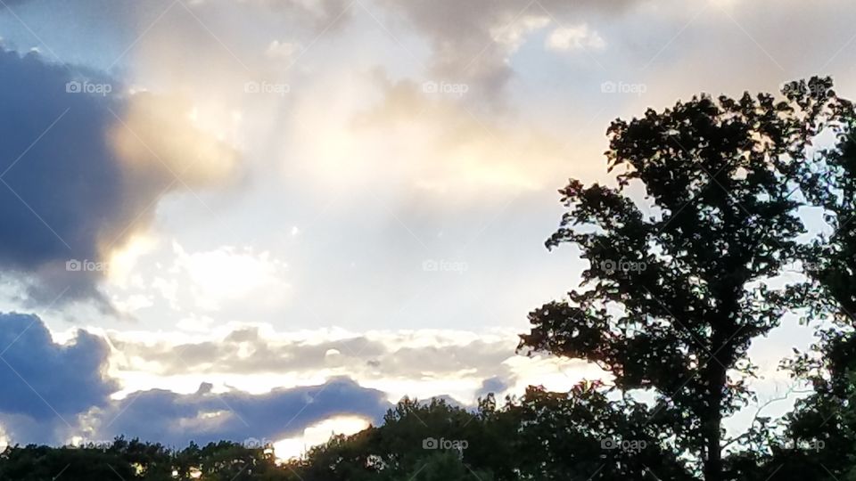 Sky at dusk