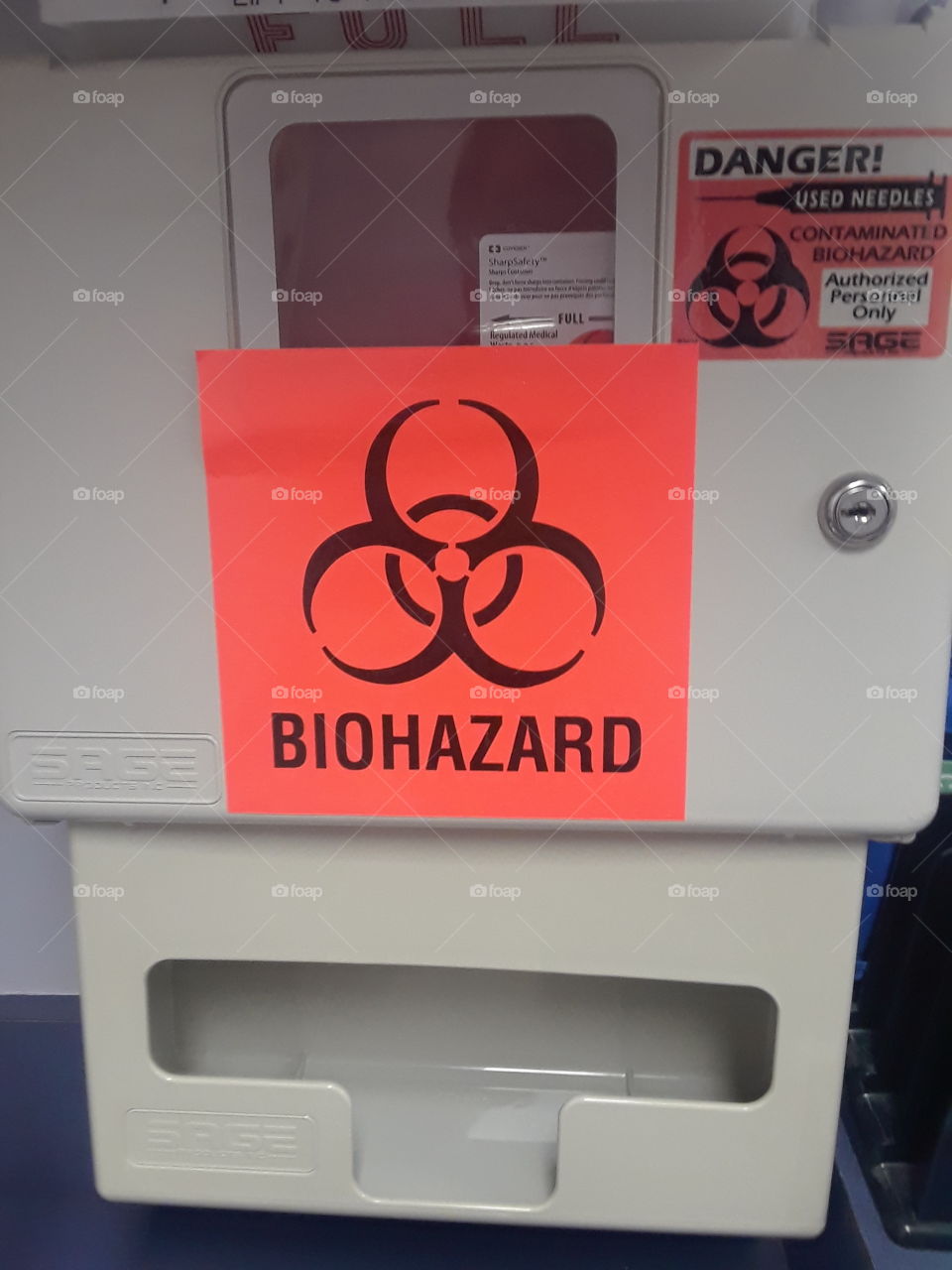 Biohazard Needle Container Medical