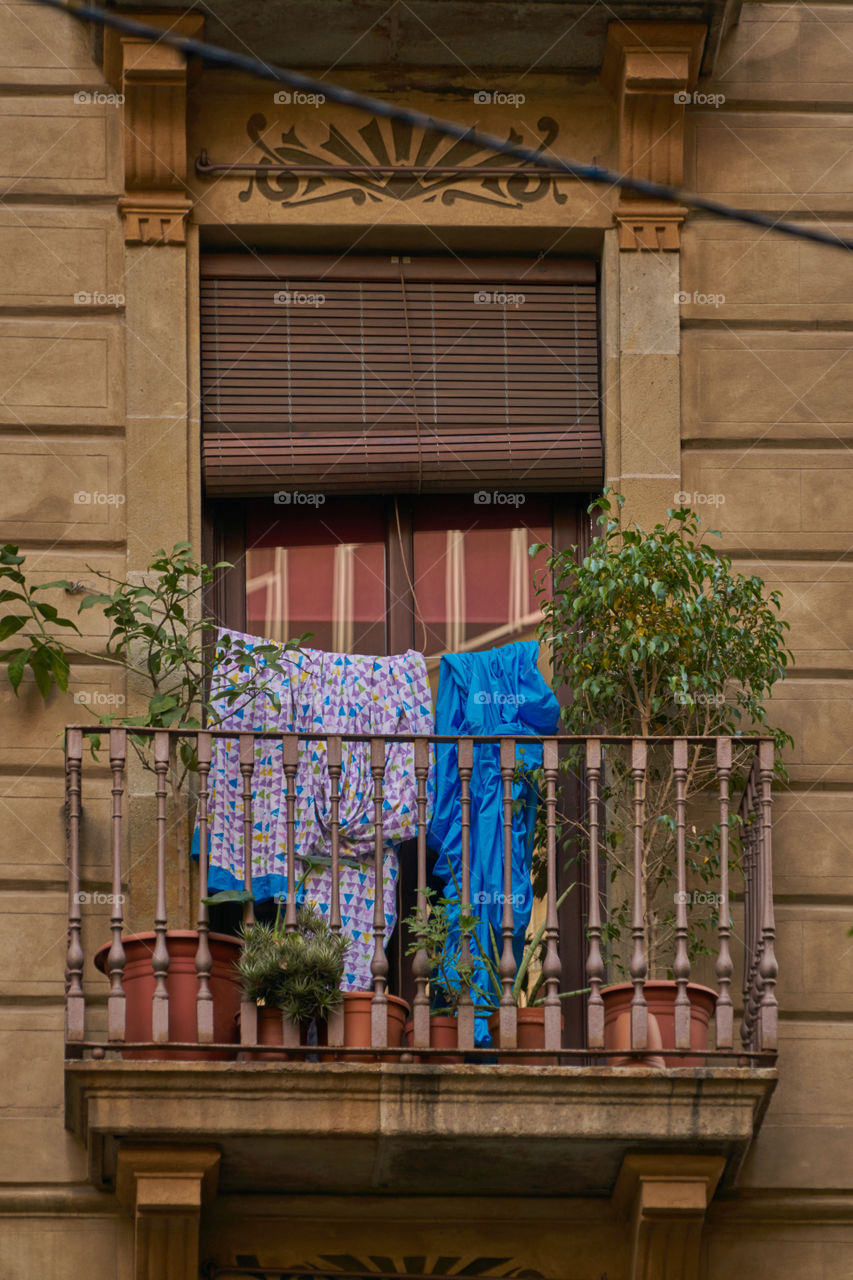 Laundry in the balcony 