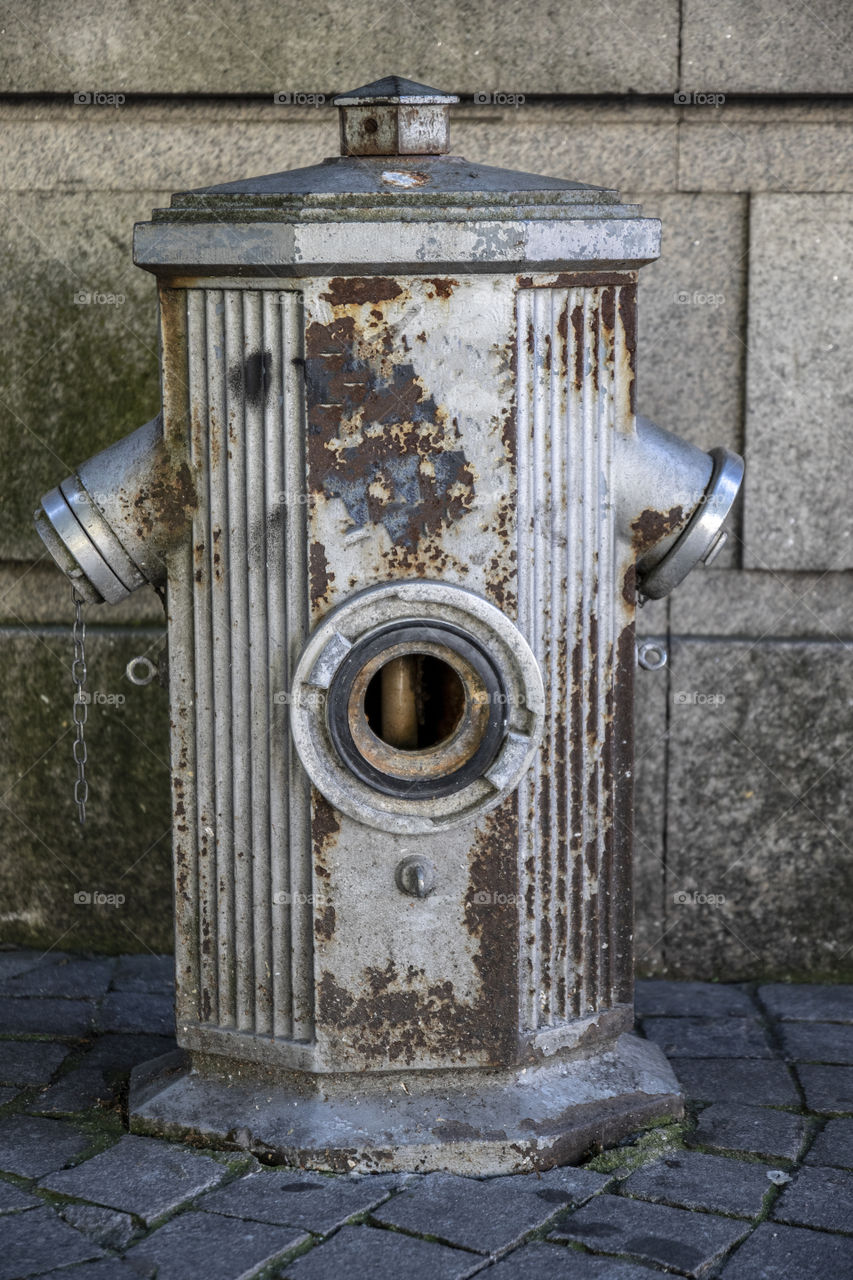 Old european fire hydrant 