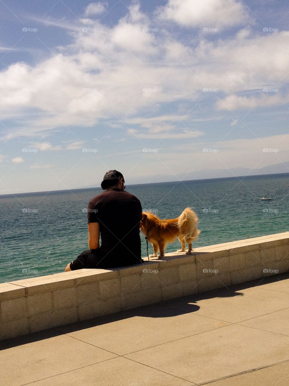 Man and his dog 