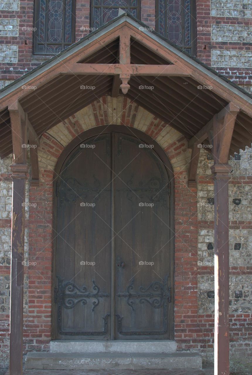 Small old church Étretat Normandy