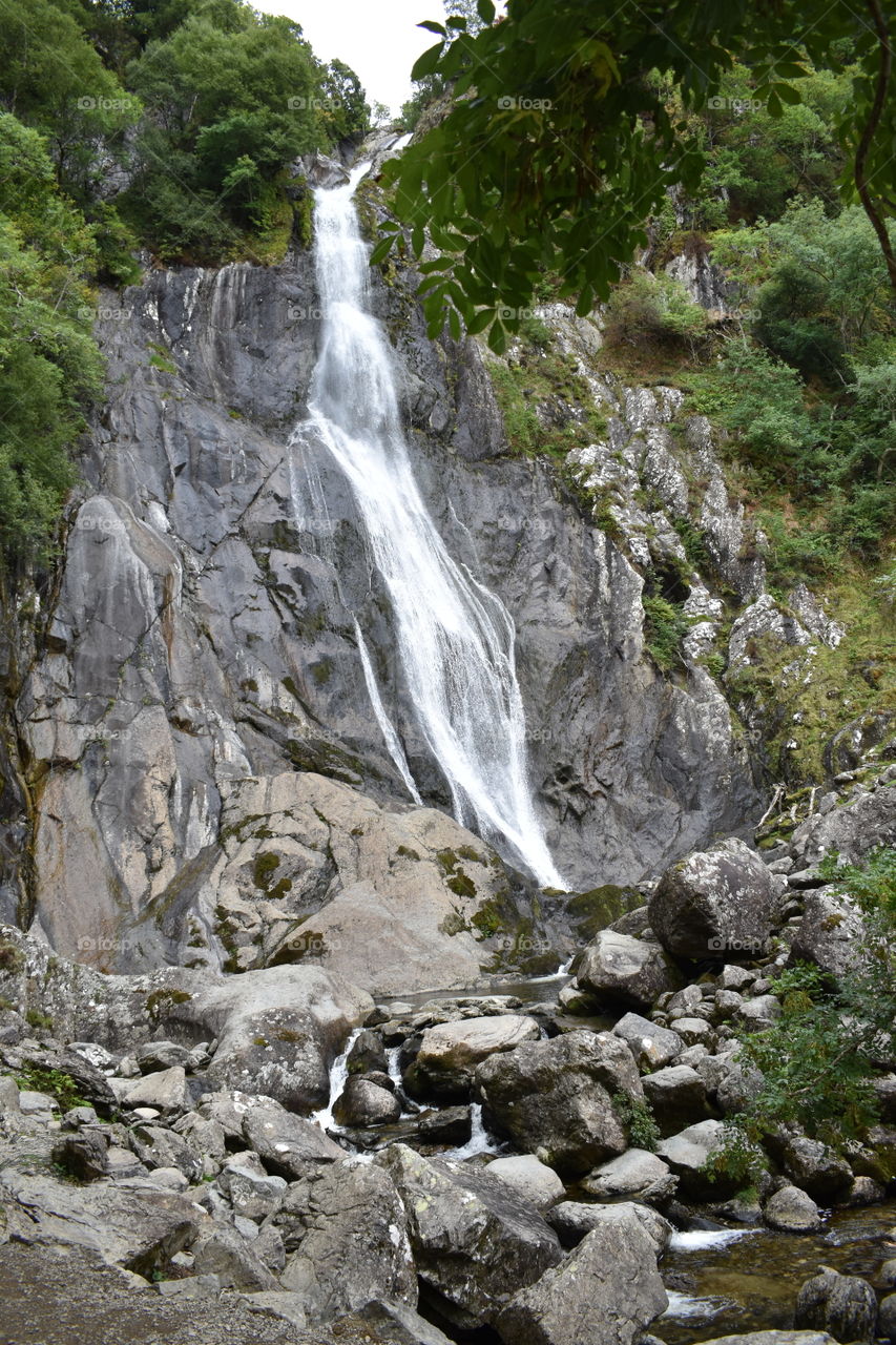 Waterfall in Wales 