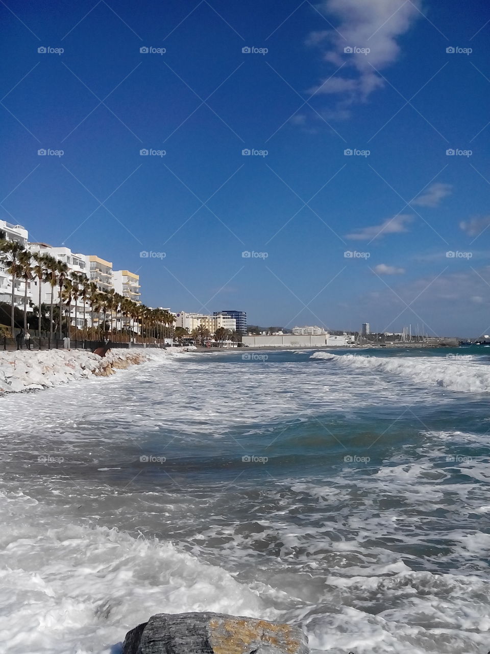Beautiful,  sunny day at Costa del Sol,  Marbella 