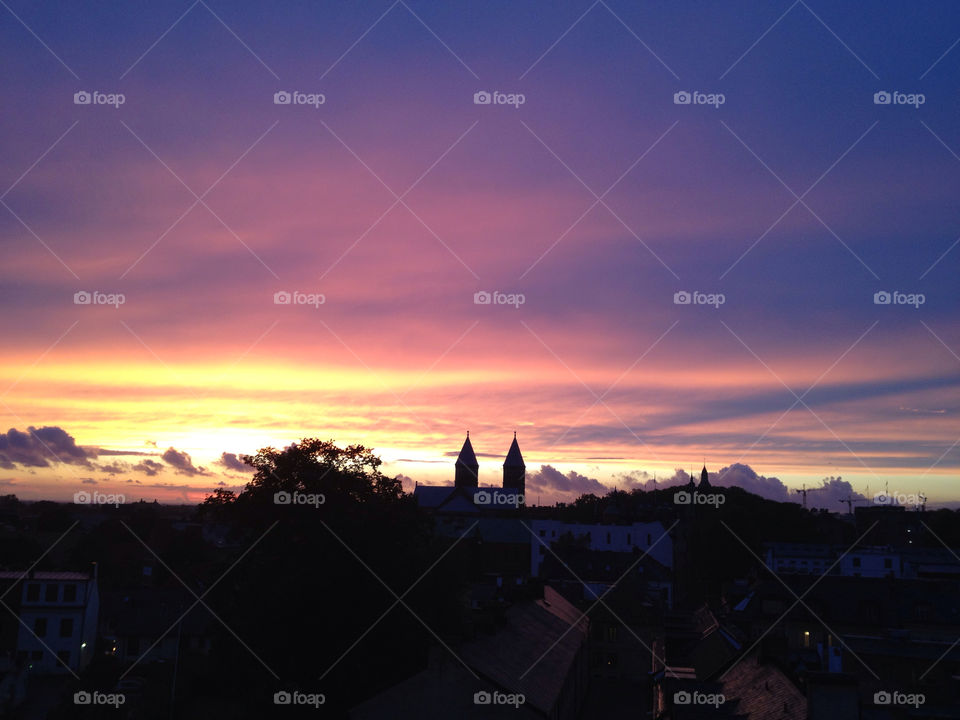 sky sweden sunset church by carolinas