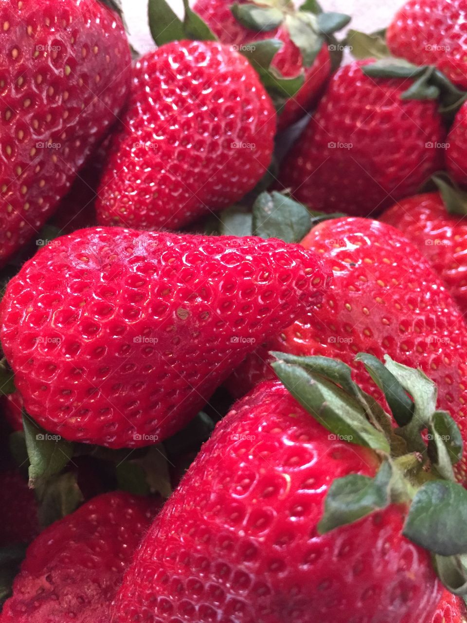 Big juicy strawberries, yummy!