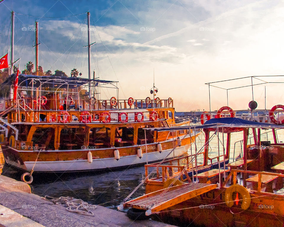 Hafen von Alanya Türkei