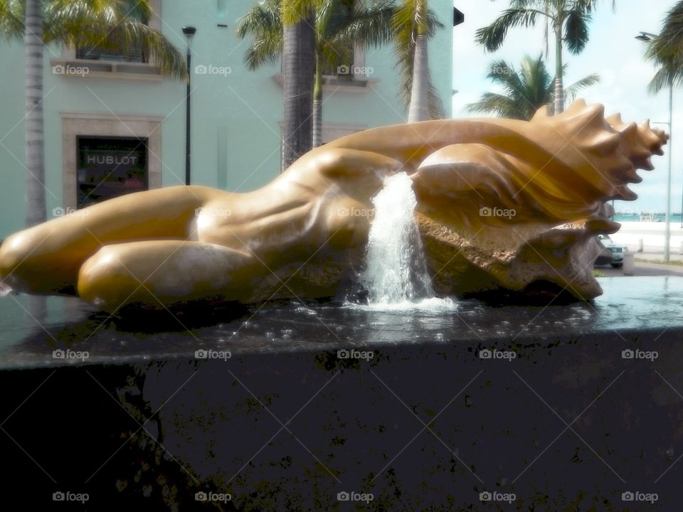 Abstract Water Fountain