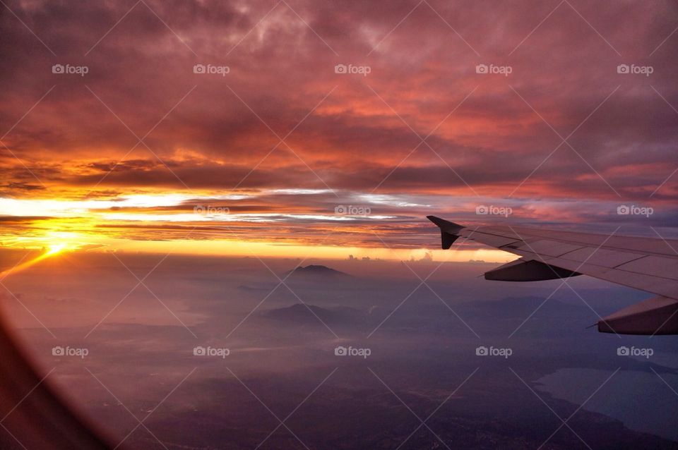 Sunrise from the plane