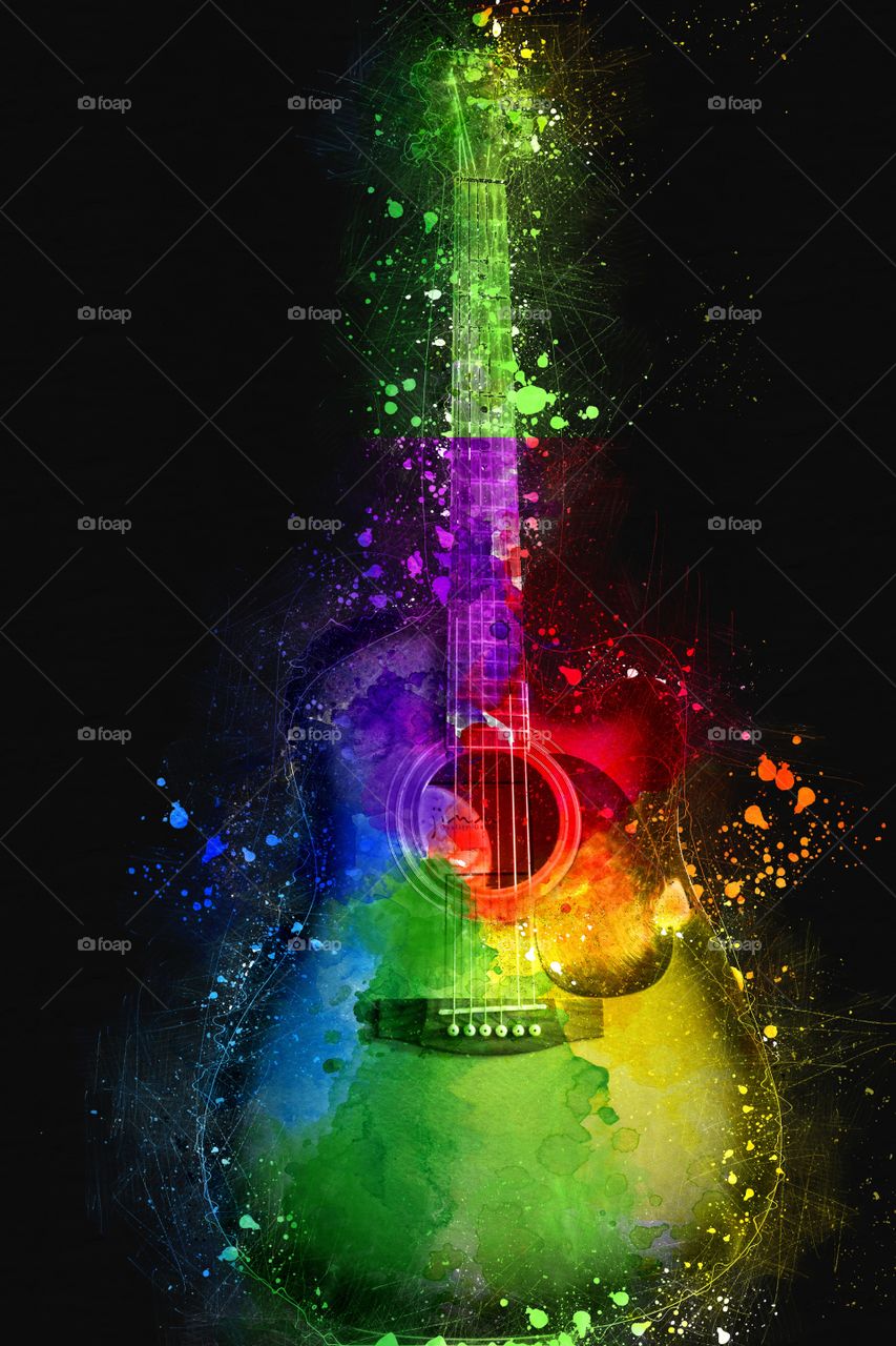 Bunte Gitarre