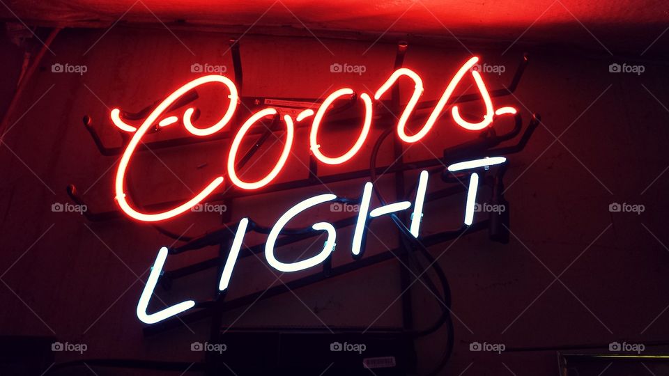 Neon Sign. Coors Light