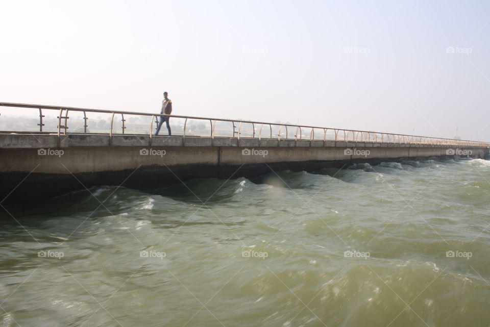 Water, Bridge, River, Travel, No Person