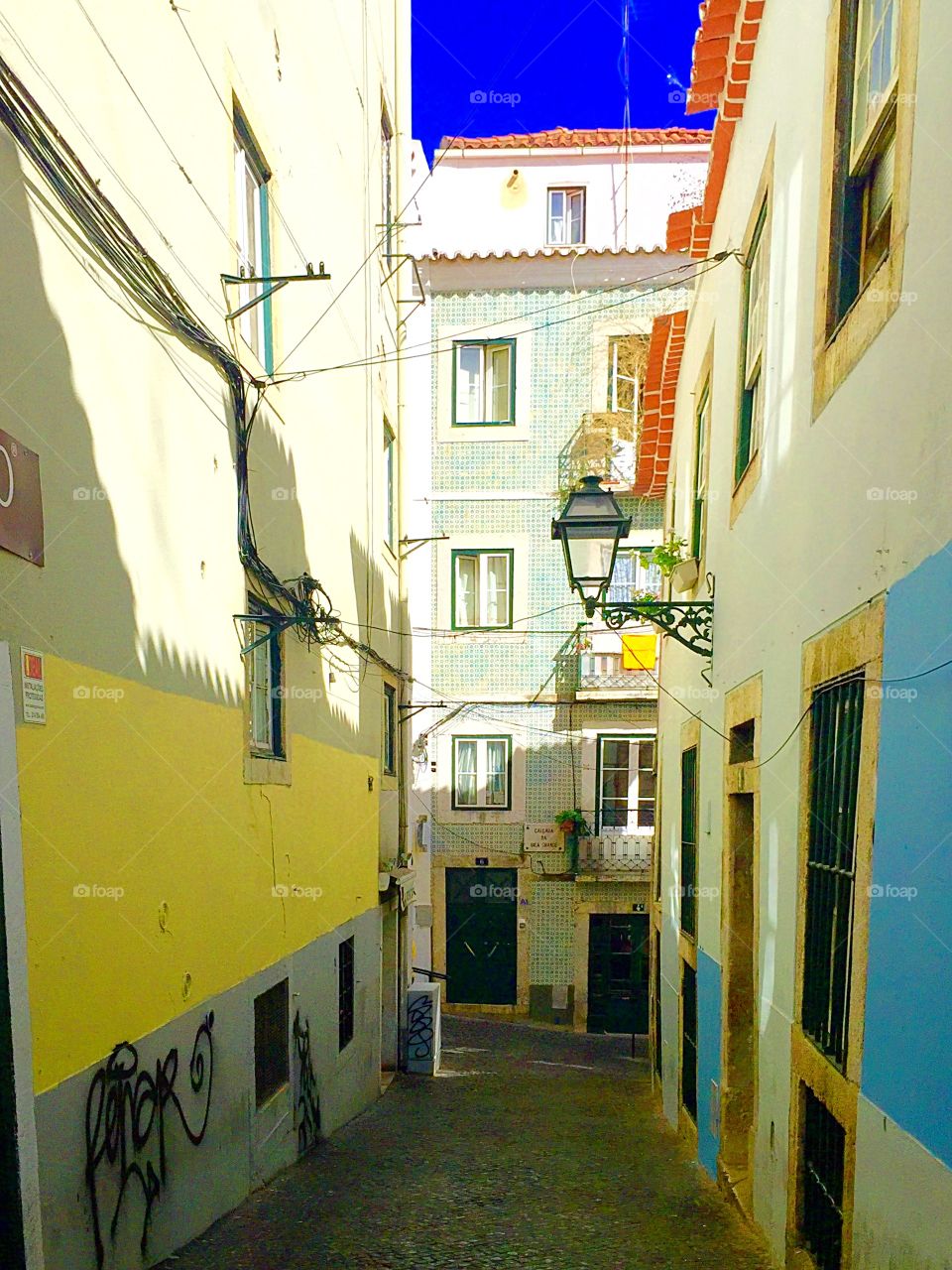 Colourful narrow streets 