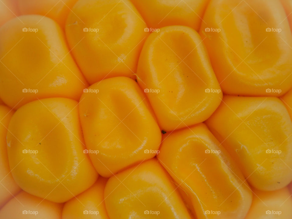 close up of yellow corn