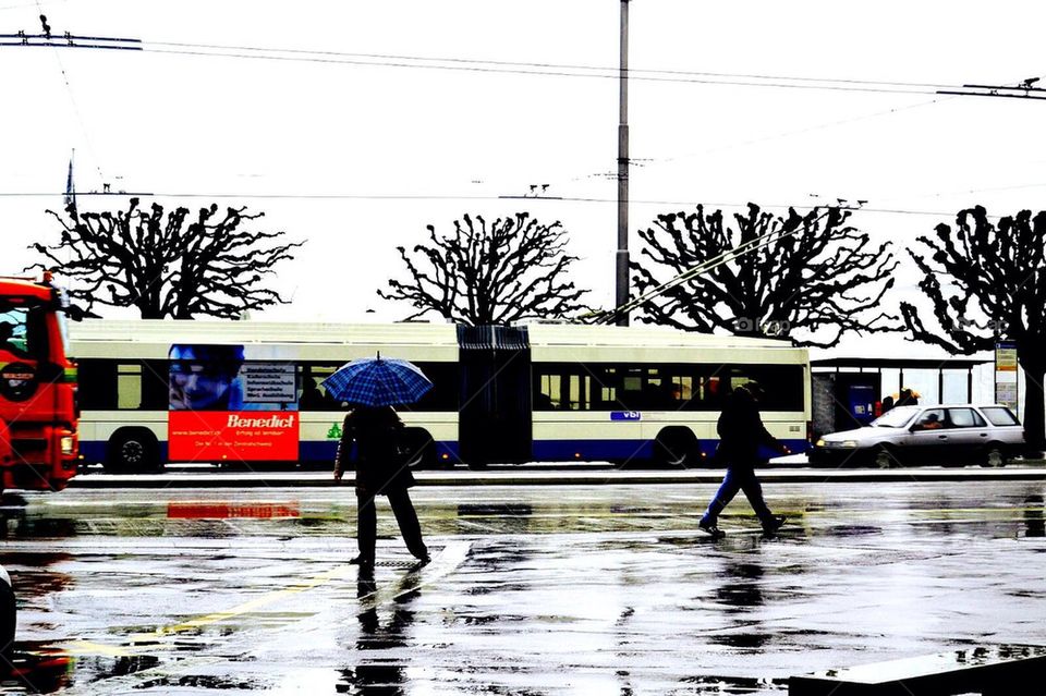 bus car street windy by anetteaventyr