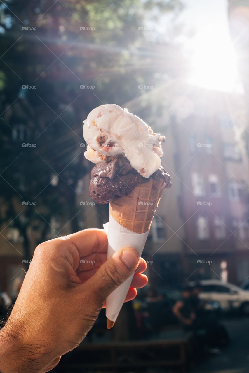 Eat Ice Cream during summer time
