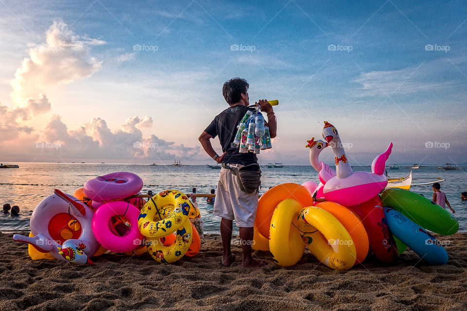 Vendor on a beach