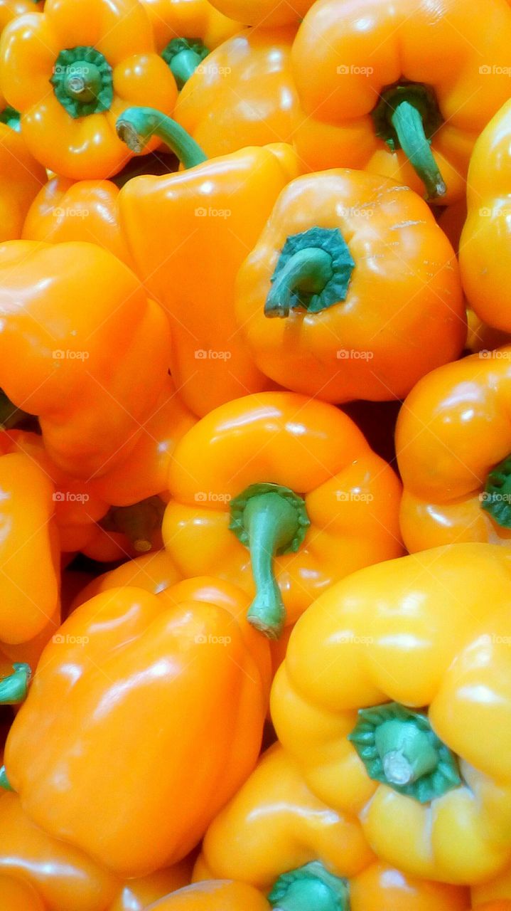 Orange sweet pepper