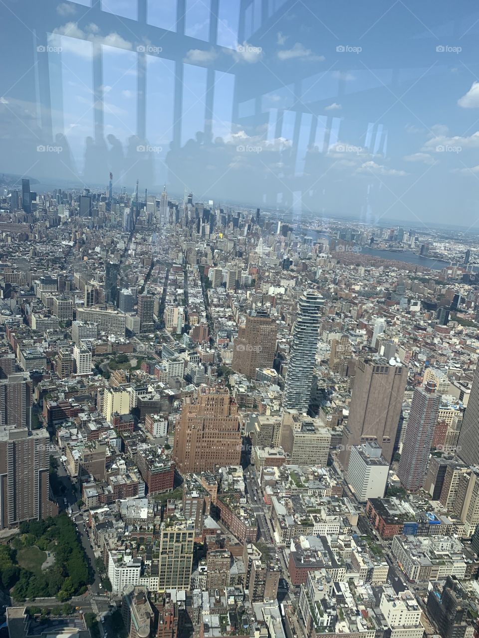New York City view from the Freedom Tower (One World Observatory)