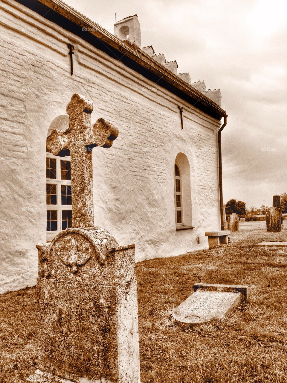 Grave yard view