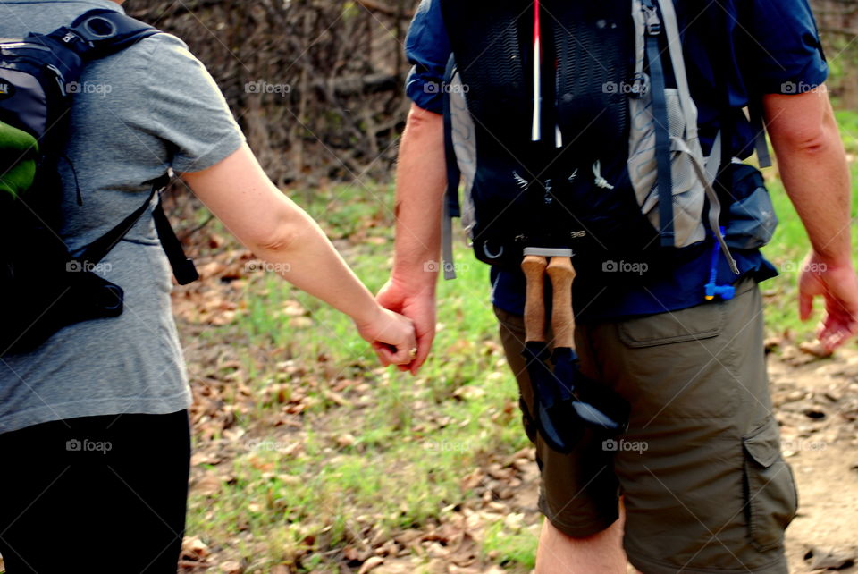 hikers hands