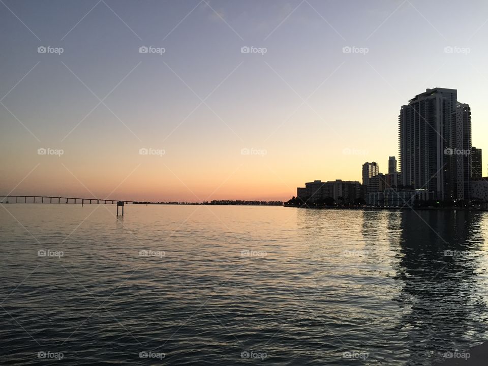 Sunset, Water, City, Dawn, Travel