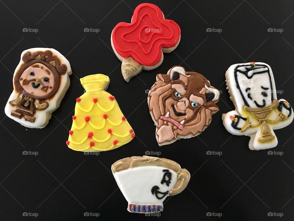 Beauty and the Beast Cookies