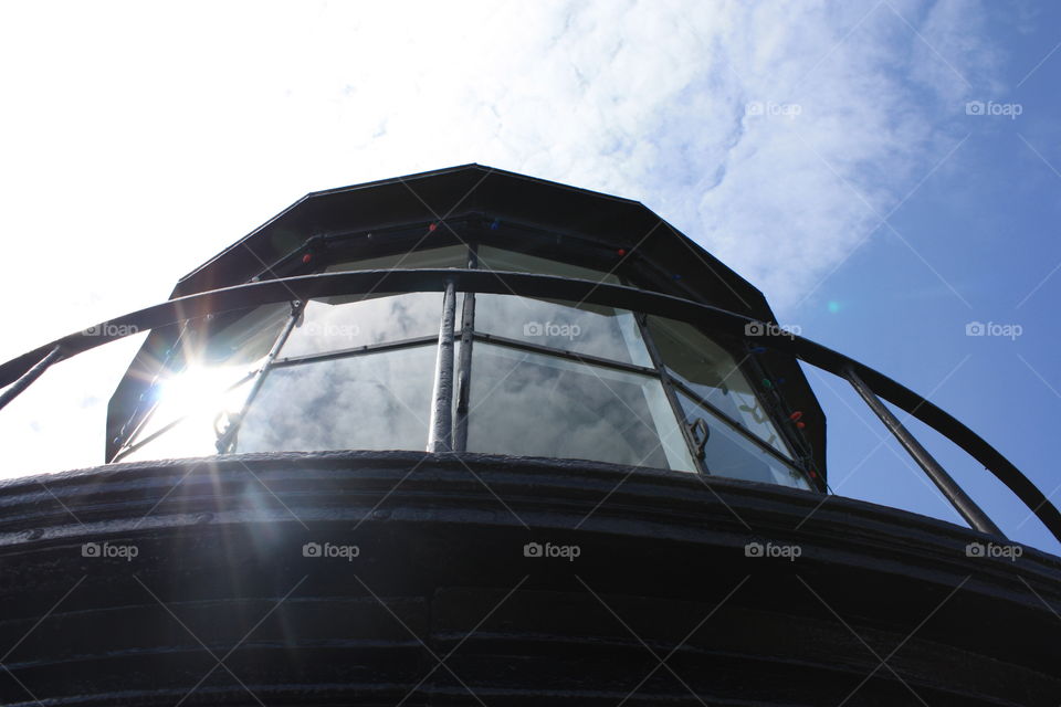 Windows on a lighthouse