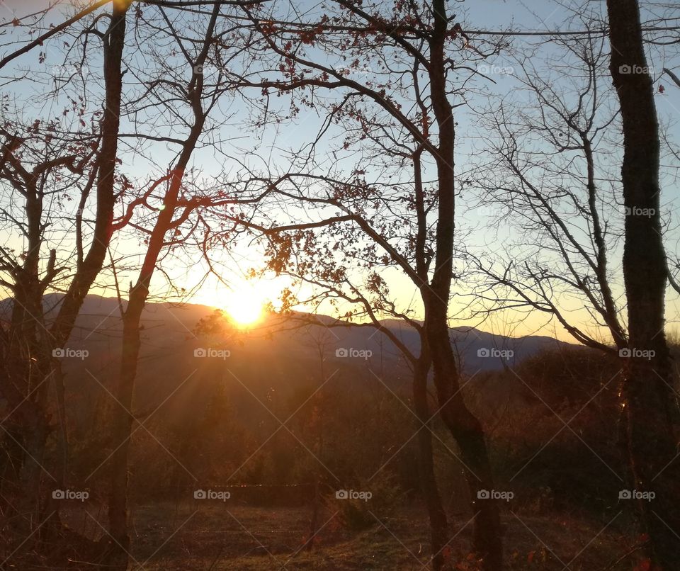 Sunset. Wonderful nature