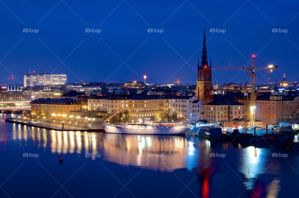 Stockholm, Sweden, at night