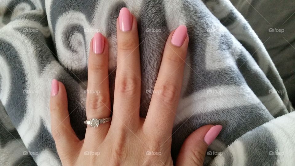 pink and diamonds