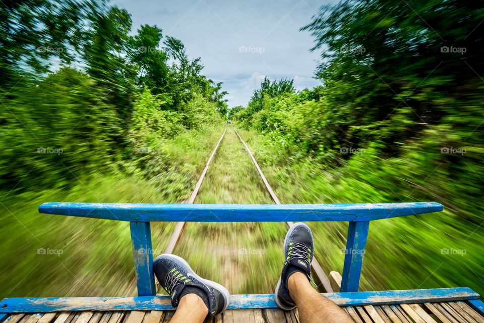 Ride on The Bamboo Train in Battambang, Cambodia