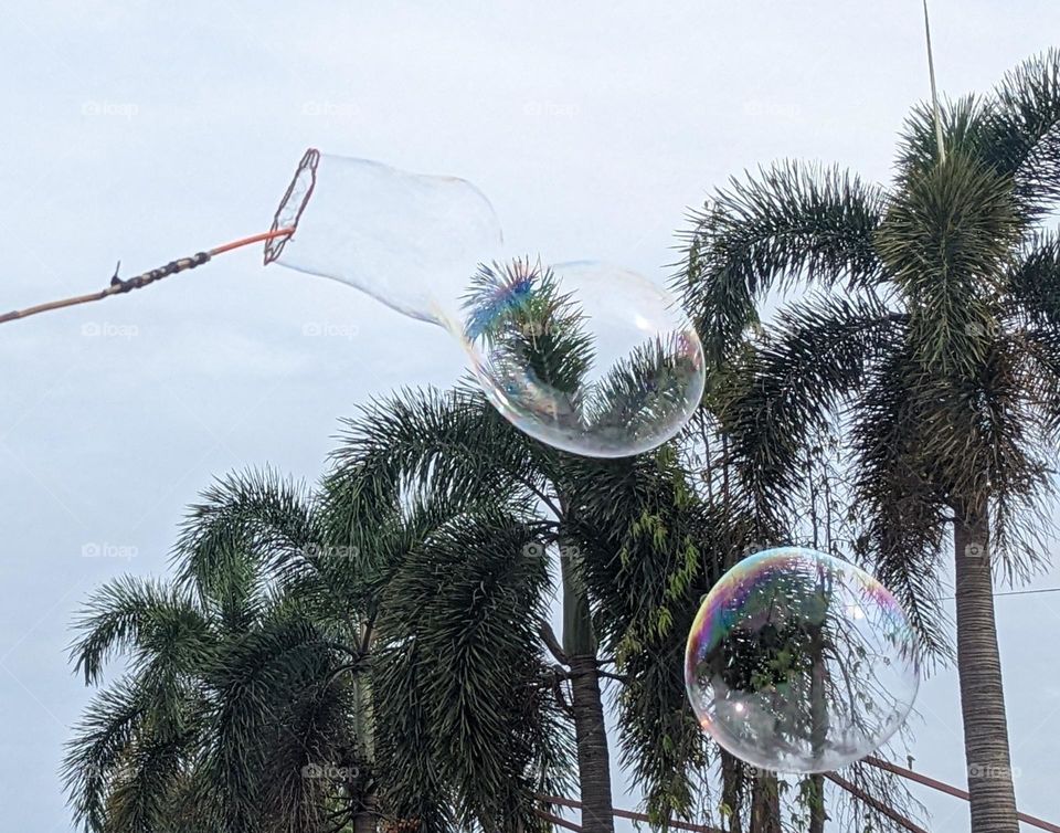soap ballon in Pekanbaru Car free day area