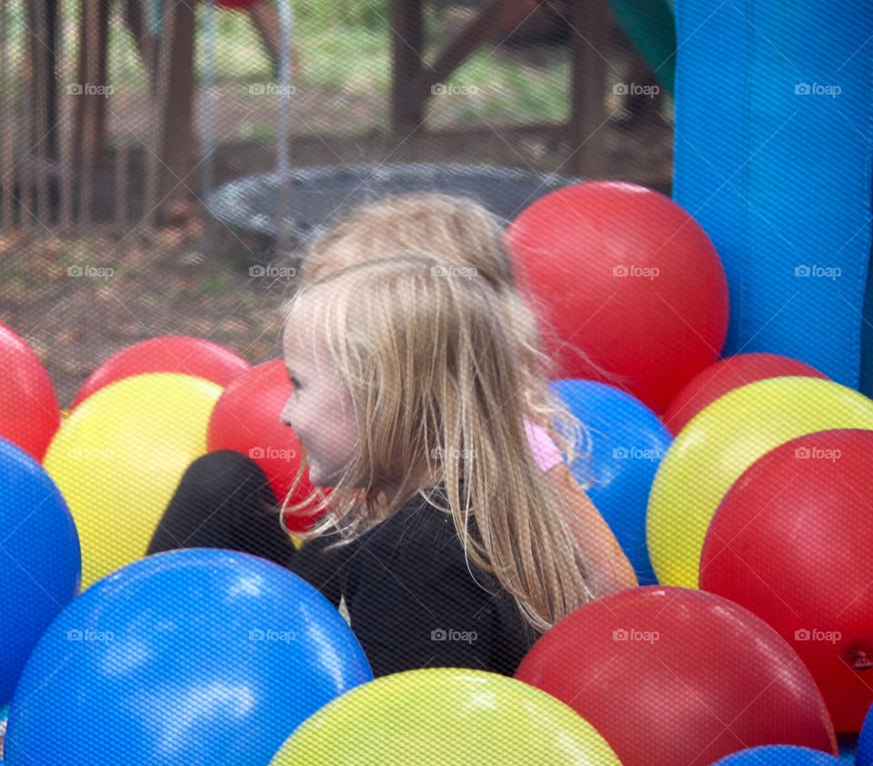 Girls in the ball barn 