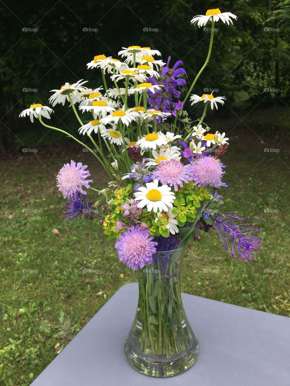 Bouquet with Marguerites and wild flowers