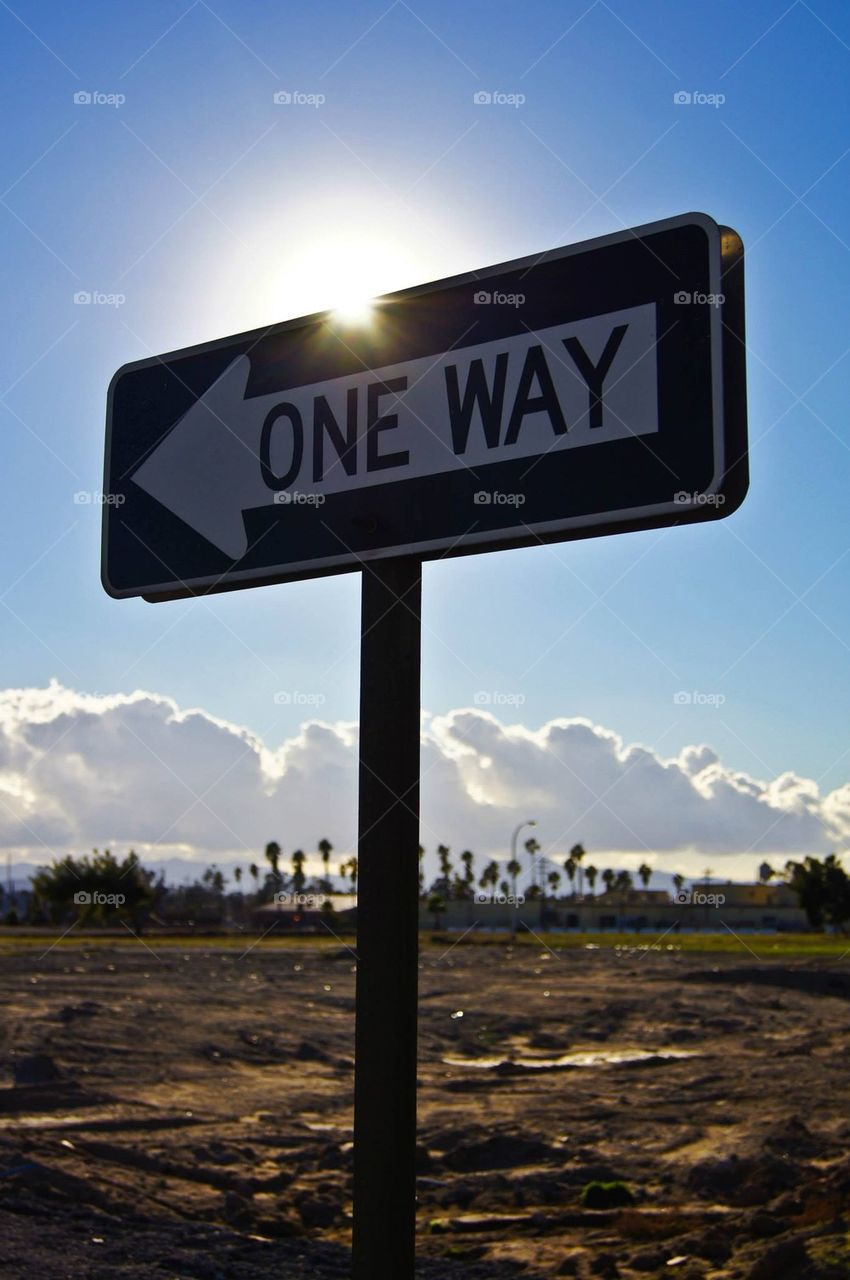 one way