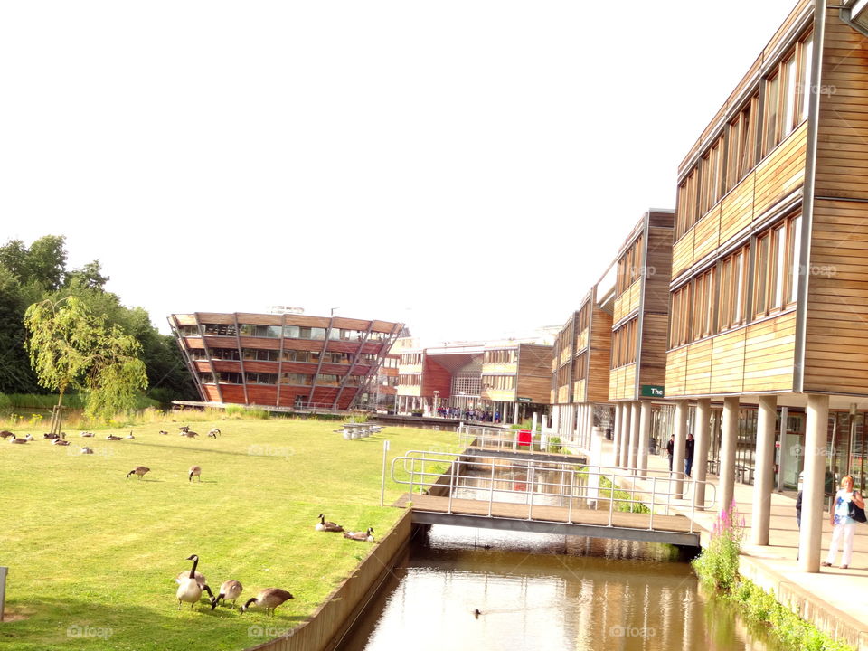 modern architecture. University of Nottingham UK -Jubilee Campus