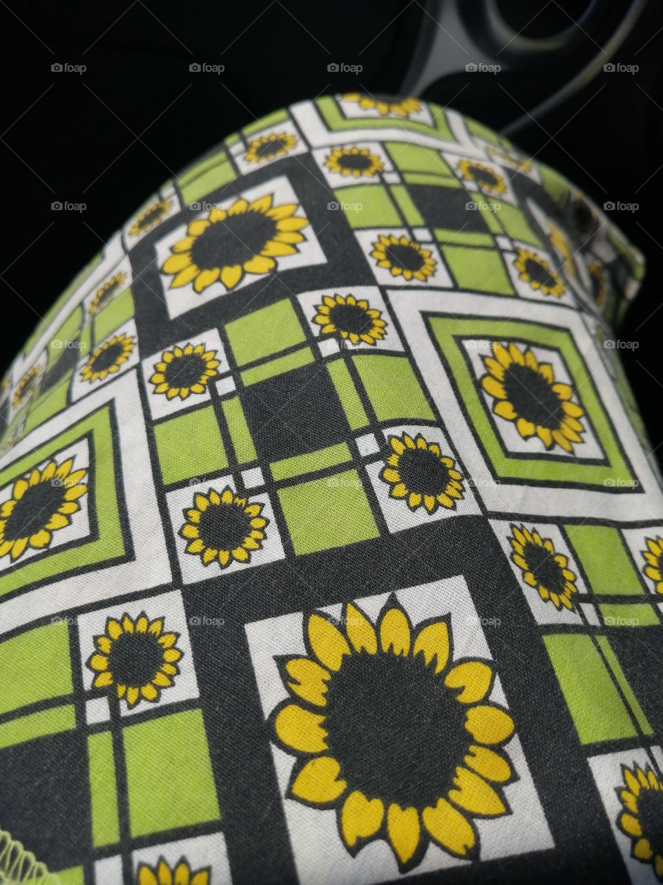 Bandana with sunflowers in support of Cancer research