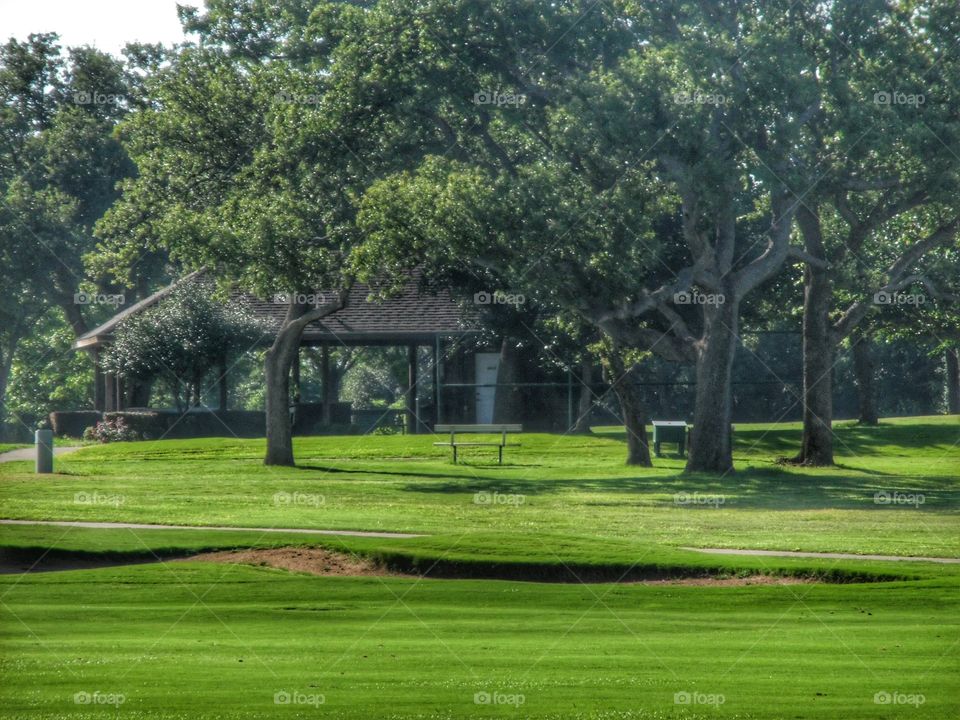 country club ♣. This is a picture of the local golf ⛳ course that I saw while out exploring this morning