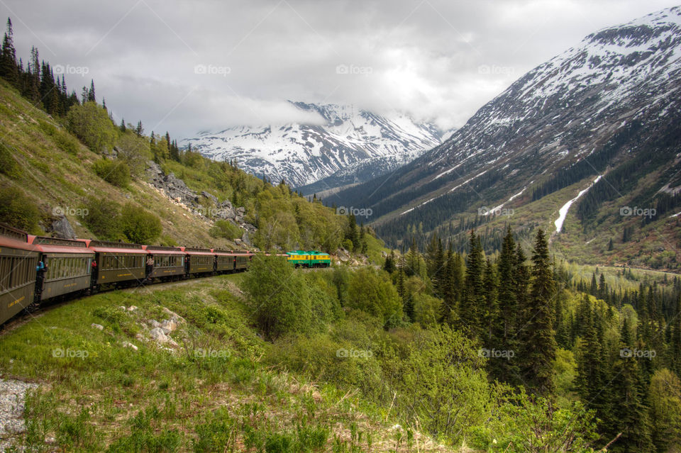 Railroad tracks in Alaska 